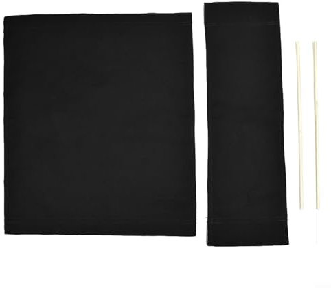 Emiif Ersatzbezug für Regiestuhl, zusammenklappbar, Ersatzbezug für Gartenmöbel, Schwarz