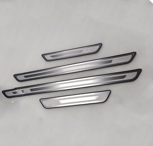 Auto Einstiegsleisten Schutz für Skoda Octavia Estate VRS 3 (III) 5E I 2012-2020, TüRschweller Schutz Leisten Schwellerleisten Türschweller Kratzschutz Abdeckung Edelstahl Material, 4 Stück