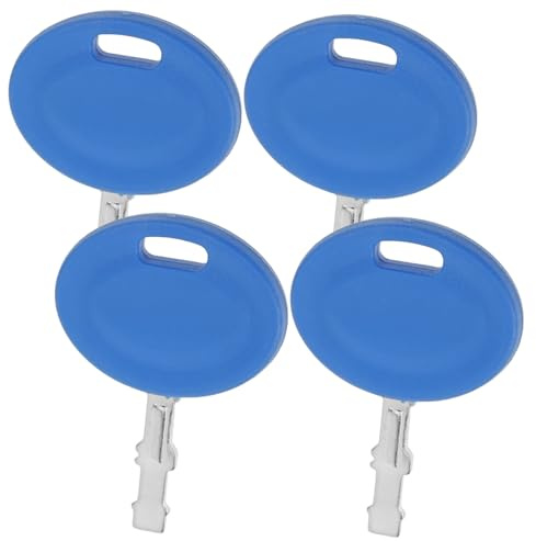 Toyvian 4pcs Riding Mower Ignition Starter Keys Lawn Mower Spare Keys for Ignition Replacement for Switch and Lawn Use