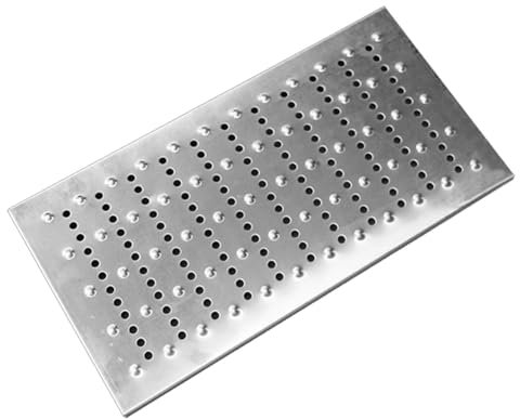 Griglia di scarico in acciaio inox, 40 x 80 cm, per uso interno/esterno, griglie di drenaggio in metallo per cucina, cortile, vialetto e soluzioni fognarie