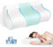 JINXIA Cuscino Rinfrescante in Memory Foam, Cuscino Ergonomico Ortopedico per il Supporto del Collo, Cuscino Cervicale per Chi Dorme sul Fianco/Schiena/Stomaco,Bianco