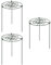 Stgfyxgs Lot de 3 Tuteurs pour Pivoines, Treillis Grimpant, Protection Renforcée, Anneaux de Support pour Fleurs Tombantes, Plantes D'extérieur, 30x60cm