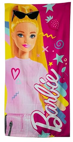 TDL Barbie Microfibre Beach Towel