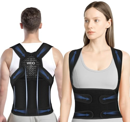 Rücken Geradehalter Rückenstützgürtel Haltungskorrektur Damen: Verstellbare Haltung Korrektur Gurt für Herren - Atmungsaktive Back Support Corrector - Rücken Geradehalter für Schulter Nacken - XL