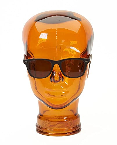 AMP3 Luxury Glass Head Headphones Stand Colour ORANGE
