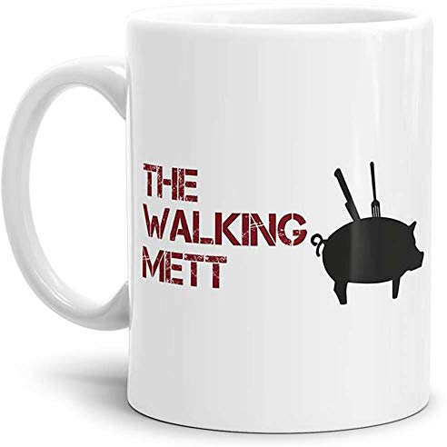 Tassendruck Spruch-Tasse The Walking Mett - Kaffeetasse/Mug/Cup - Qualität Made in Germany