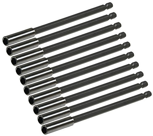 Universal Bithalter 15cm mit Magnet Bitaufnahme Adapter für 1/4 Bits/Sechskant Stark magnetisch 10 Stück