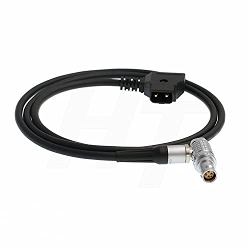 HangTon D-tap rechtwinkliges Stromkabel für RED Komodo-X V-Raptor Epic/Scarlet Dragon DSMC2 Kamera Buchse 6 Pin 4.92ft