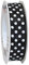 Präsent Polka DOTS Band mit Drahtkante schwarz/weiß, 20 m gepunktetes Dekoband, 25 mm Breite, leicht biegsames Schleifenband zum Dekorieren & Basteln, für besondere Anlässe