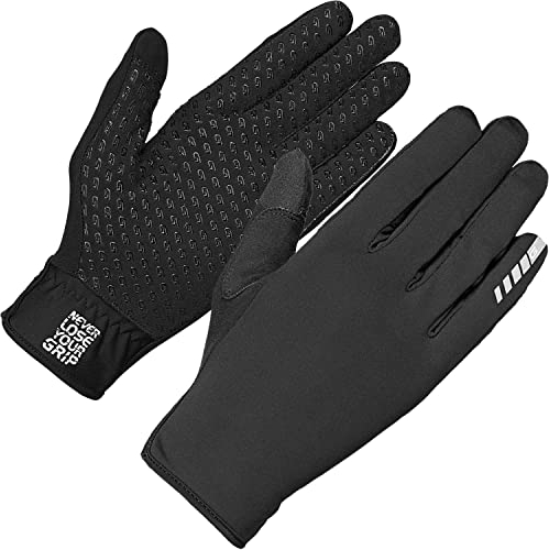 GripGrab Unisex – Erwachsene Raptor Winddichte Profi Fahrrad Übergangshandschuhe Handschuh, Schwarz, L