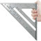 Quadratisch, Messwinkel, dreieckig, Aluminiumlegierung, Dachquadrat, 17,8 cm, Sparren-Winkel, Winkelmesser, Gehrungsrahmen, Messwerkzeug für Tischler, Messwerkzeug
