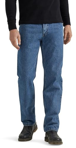 Wrangler Authentics Men's Classic 5-Pocket Regular Fit Cotton Jean, Vintage Blue Grey, 40W x 29L