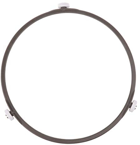 TiaoBug Bandeja de Horno Microondas Plato Giratorio Círculo Sujeción Anillo Rodillo PPS Soporte Microondas Universal Marrón Small