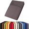 aqua-textil Viana Topper Laken 140x200-160x200 cm anthrazit Baumwolle Spannbetttuch Jersey Spannbettlaken