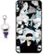 Staremeplz Compatible iPhone 7/8 / SE 2020 Case - Anime Design with Figure Keychain, Soft Silicone Flexible TPU Animation Case