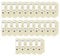 DONAU PREMIUM 25er Pack Ordner A4/75mm/7,5 cm/Gelb Pastell Kunststoffbezug PP/Papier/Schlitzordner Büroordner Aktenordner Metall Kantenschutz/ideal für Büro und Schule/Grüne Punkt, 3966001PL-11