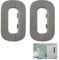 Bubuyun 2Pcs Fridge Lock Refrigerator Lock, Fridge Refrigerator Lock for Child Safety Cupboard Locks for Fridge Self-Adhesive Fridge Lock for Home Kitchen Freezer Door Lock Multifunctional Latch
