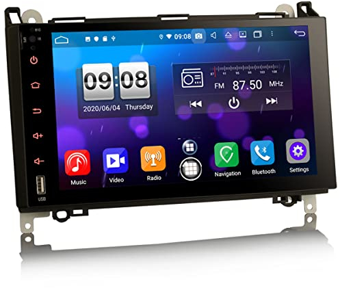 Erisin 9 Zoll 8-Kern 4GB+64GB Android 12 Autoradio Bluetooth GPS Navi DAB+ Radio für Mercedes Benz A/B Klasse W169 W245 Sprinter Viano Vito VW Crafter Touchscreen WiFi DSP CarPlay Android Auto OBD2