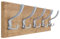 AKKE Garderobenleiste Garderobenpaneel Wandgarderobe Wandpaneel Garderobe PVC Pico 15x70 cm ALUMINIUM | GOLD CRAFT