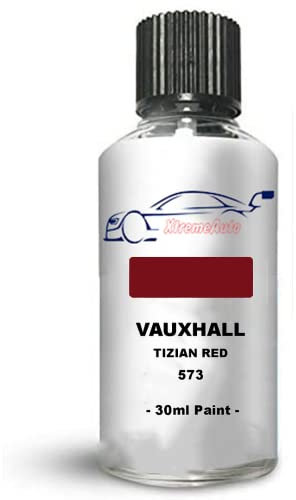 Xtremeauto Touch Up Paint For Vauxhall/Opel Omega Tizian Red 573 Direct Appliance Chip Scuff Mark Brush In Lid