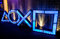 GAMER Fototapete VLIES-400x260 cm (5575A)-Videogame Abstrakt Spielkonsole Gaming Fotokunst Wandtapete-Inkl. Kleister-Vliestapete Bild Dekoration Wand-Dekor Moderne Motiv-Tapete Panorama Poster XXL