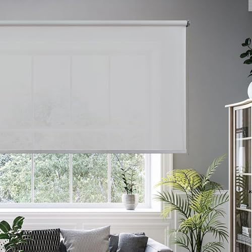 STOR PLANET | Tende Filtranti Transparenti CALM, Tenda a rullo per Interni, Tende per Cucina, Soggiorno, Camera da letto. Per Finestra e Porta, Installazione Facile | Argento, 180x250cm