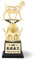 The Goat Trophy Award - G.O.A.T. - Greatest of All Time Trophy with Option for Custom Engraving on Gold Plate - Funny Trophy to Recognize Appreciate Boss, Co-Workers, Gift (No Custom Text)