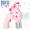 Automatische Seifenblasenpistole, Einhorn Seifenblasenmaschine für Kinder mit Seifenblasen Nachfüllflasche, Seifenblasen-Pistole, Bubble Gun Machine, Machine Gun für Kinder für Geburtstag Hochzeit