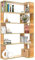 HaodaCulture Bücherregale, Eckbücherregal, 5 Etagen, Büroregal, Freistehend, Dekoregal, zur Präsentation, Raumteiler Regal mit Kippschutz, Modern, für Wohnzimmer, Schlafzimmer 90x48x169cm