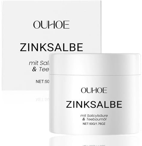 Zinksalbe Gegen Pickel,Pickel Creme,Zinksalbe Gesicht,Zugsalbe Pickel,mit Teebaumöl & Salicylsäure,Sanft Und Nicht Reizend,für Alle Hauttypen,auch für Pickel am Po und Rücken