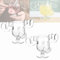 Whnnssw Weihnachtsgläser National Weihnachtsurlaub, Elchtasse Christmas Vacation, Kreatives Elch-Schnapsglas aus Glass, Moose Mug Elchglas Elchtasse, für Kaffee, Tee, Getränke (2PCS)