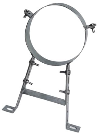 Sharplace Soporte para Tubo de Chimenea, Equipo para Chimenea, Accesorios para El Hogar, Distancia a La Pared de 30 Cm, Abrazadera para Tubo de Chimenea, Soport, para Tubo de 200 Mm