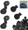 100 Pièces Clips pour Toile D'ombrage, Clip Spécial avec Œillet, Clips Fixation Brise Vue, Clips Plastiques pour Toile d'Ombrage, Clip Spécial avec Oeillet pour Toile (B)