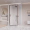 OLIMPO DOCCE - Box doccia 2 lati porta battente trasparente h195 Adele - 80x100