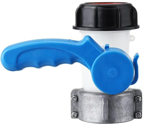 Jvnhent IBC Adapter Kugelhahn IBC Tank Zubehör Tank Ablasshahn IBC Absperrhahn Auslaufhahn Klappenhahn für IBC Container, Wassertank, Regentonne, Kanister (DN50 (75mm))