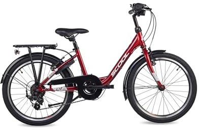 S’COOL Kinderfahrrad 20, 24, 26 Zoll, 6-Gang Kettenschaltung, Chix, Körpergröße 115–165 cm, 6–14 Jahre, Schulweg & Alltag, für Jungen & Mädchen