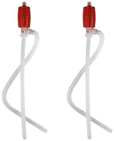 Aboiled 2 StüCk Universal Transfer Siphon Pumpe - GroßEr Quetschsiphon für Rasen MäHer und Manuelles Pumpen Benzin, Wasser, Alkohol