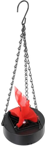 Akozon Lumière de Flamme de Feu Suspendue - Faux de Camp LED Rechargeables USB pour Halloween, Noël, Décorations de Fête Intérieure / Extérieure