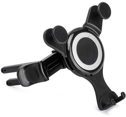TMZELOA Soporte Teléfono Coche Gravedad – Soporte Móvil Automático para Rejilla de Ventilación, Rotación 360°, Silicona Antideslizante, Compatible con Mercedes C Clase, Smart 453, Fortwo y Audi