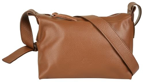 Cluty Umhängetasche Echt Leder Damen