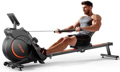 YOSUDA Rudergerät für Zuhause, Ultraleise Magnetische Rudermaschine (Cardio-Training), 16 Widerstandsstufen, APP & LCD, Platzsparend Verstaubar, Einfache Montage, Bis 160kg Belastbar