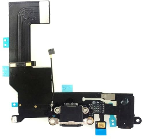 Ersatz-USB-Ladeanschluss Dock Connector Flexkabel Reparaturteil für Apple iPhone SE 1. Generation Schwarz Dock Connector