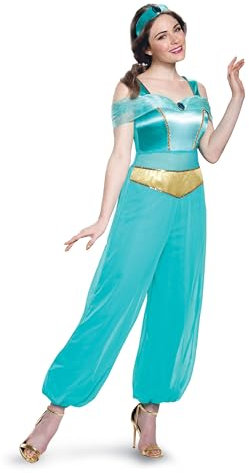 Disguise Women's Jasmine Deluxe Fancy Dress Costume Medium