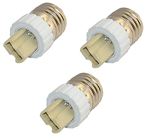 Fineled, 3 adattatori convertitori prese da E27 a G9, maschio-femmina