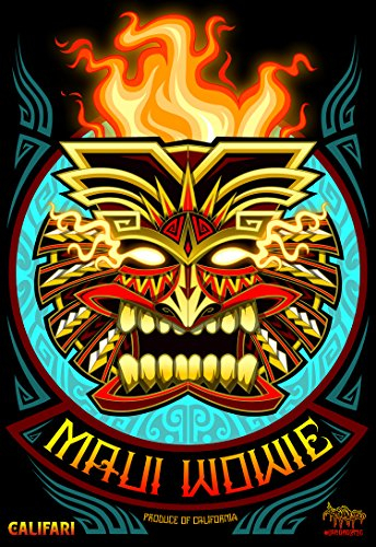 Califari Maui Wowie Vollfarbiges Kunstposter – Unkraut-Dekor-Poster für Zuhause, Wohnheim, Laden, Apotheke oder Rauchladen, Lithografie-Druck, 33 x 48,3 cm