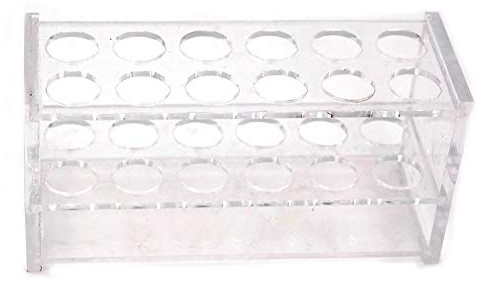 Chiloskit Reagenzglas-Gestell für 10 ml Reagenzgläser, Acryl, transparent, 12 Stück