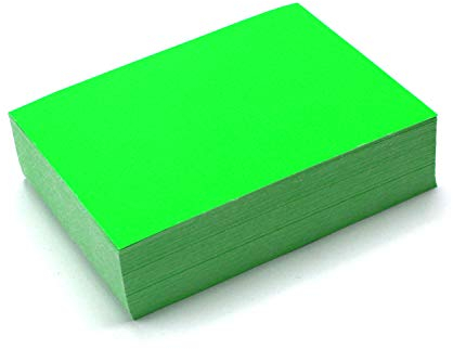 younikat Etiketten neon grün 10 x 7 cm I 150 Blatt aus Papier I selbstklebend Aufkleber zum beschriften einzeln I Umzug Beschriftungsetiketten I dv398