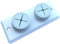 Dzina Push and Grip Rubber Tea Towel Holder, Double, Screw Fix, Pack of 2