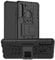 LFDZ Compatible with Samsung Galaxy A21 Case,Heavy Duty Tough Armour Rugged Shockproof Cover with Kickstand Case For Samsung Galaxy A21 Smartphone(Not fit Samsung Galaxy A20),Black