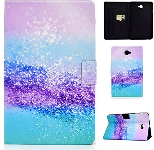 Coque pour Samsung Tab A6 10.1 Pouces, Smart PU Leather Silicone Interne Fonction Stand Housse Protection pour Samsung Galaxy Tab A6 10.1 SM-T580 SM-T585 2016(réveil/Veille Automatique)